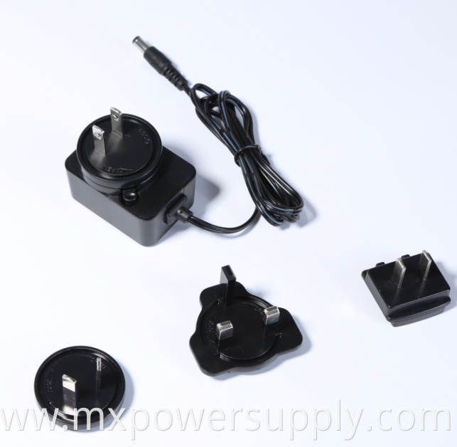 Universal 7.5V1.6A 12W 6v2a 9v1.5a 12v1.25a Universal Power Adapters with removeable plugs